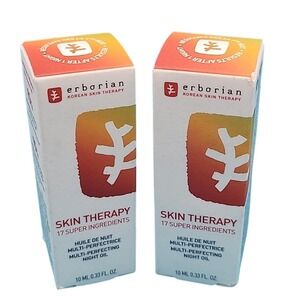 NEW 2x Erborian Skin Therapy Night Oil .33fl‎ oz 10ml KOREA Multi-Perfecting